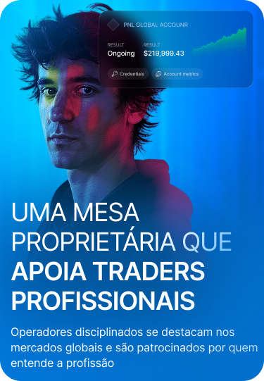 Uma mesa proprietária que apoia traders profissionais — PnL Global Account